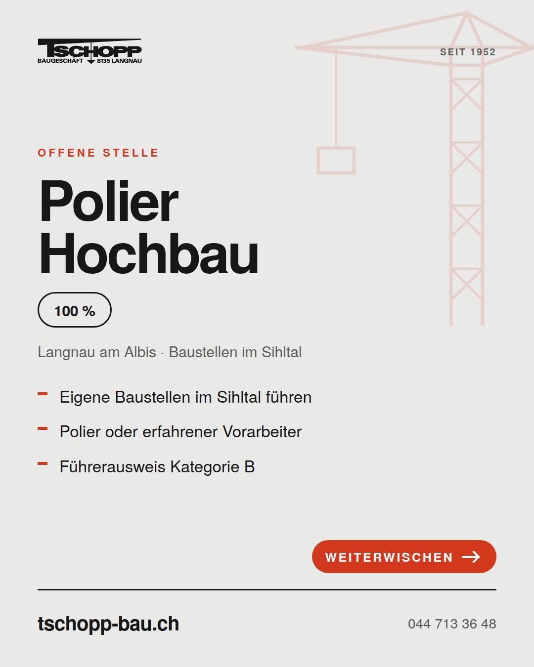 Wir suchen Verstärkung.