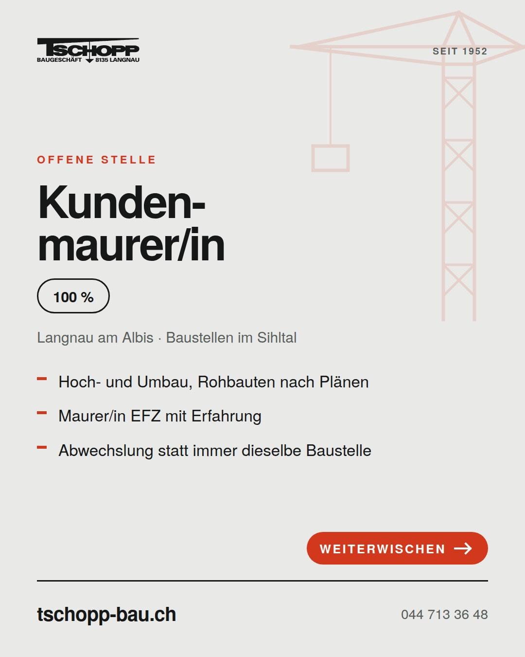 Wir suchen Verstärkung.